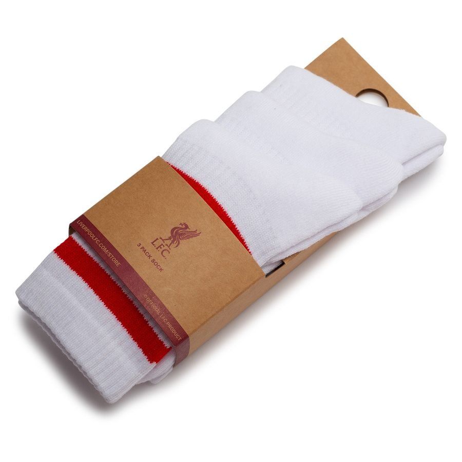 Liverpool Socks LFC - White Kids - Men's-SoccerKits Hub | Buy Soccer Jerseys Online